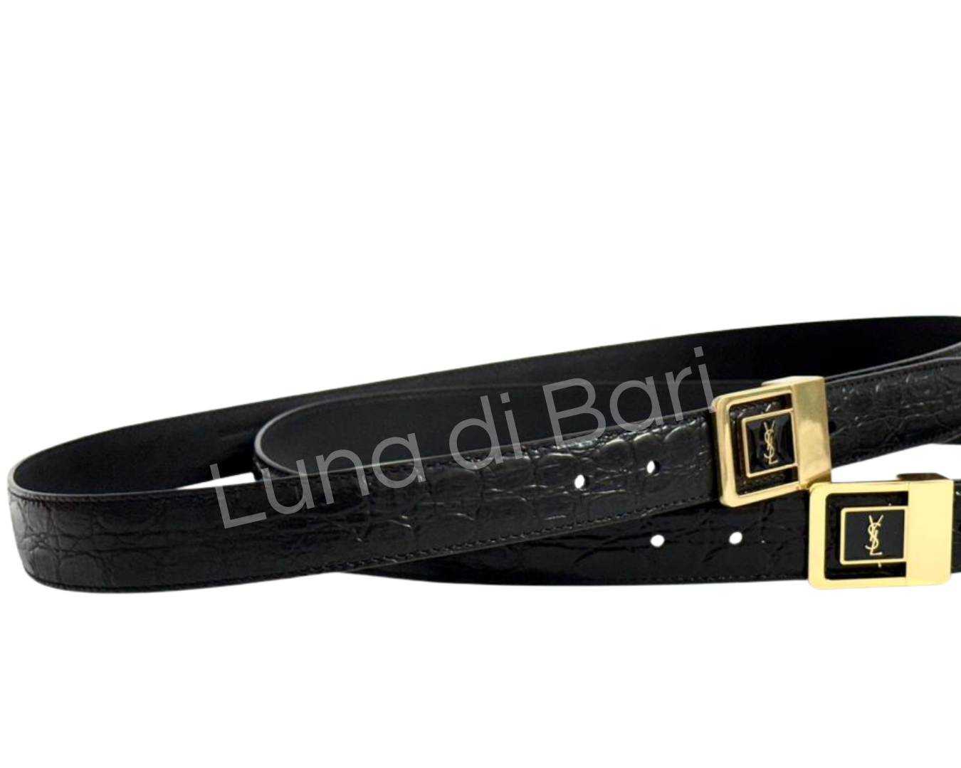 Cinto Couro Clássico Fivela Monograma 3/2 cm | YSL - Imagem 8