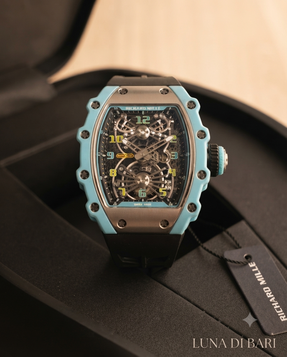 Richard Mille Tourbillon Aerodyne Blue Caribbean Quartz RM21-02