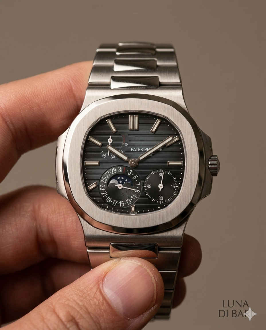 Nautilus Moon Phase Stainless Steel
