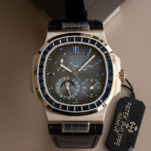 Nautilus White Gold Blue Diamond